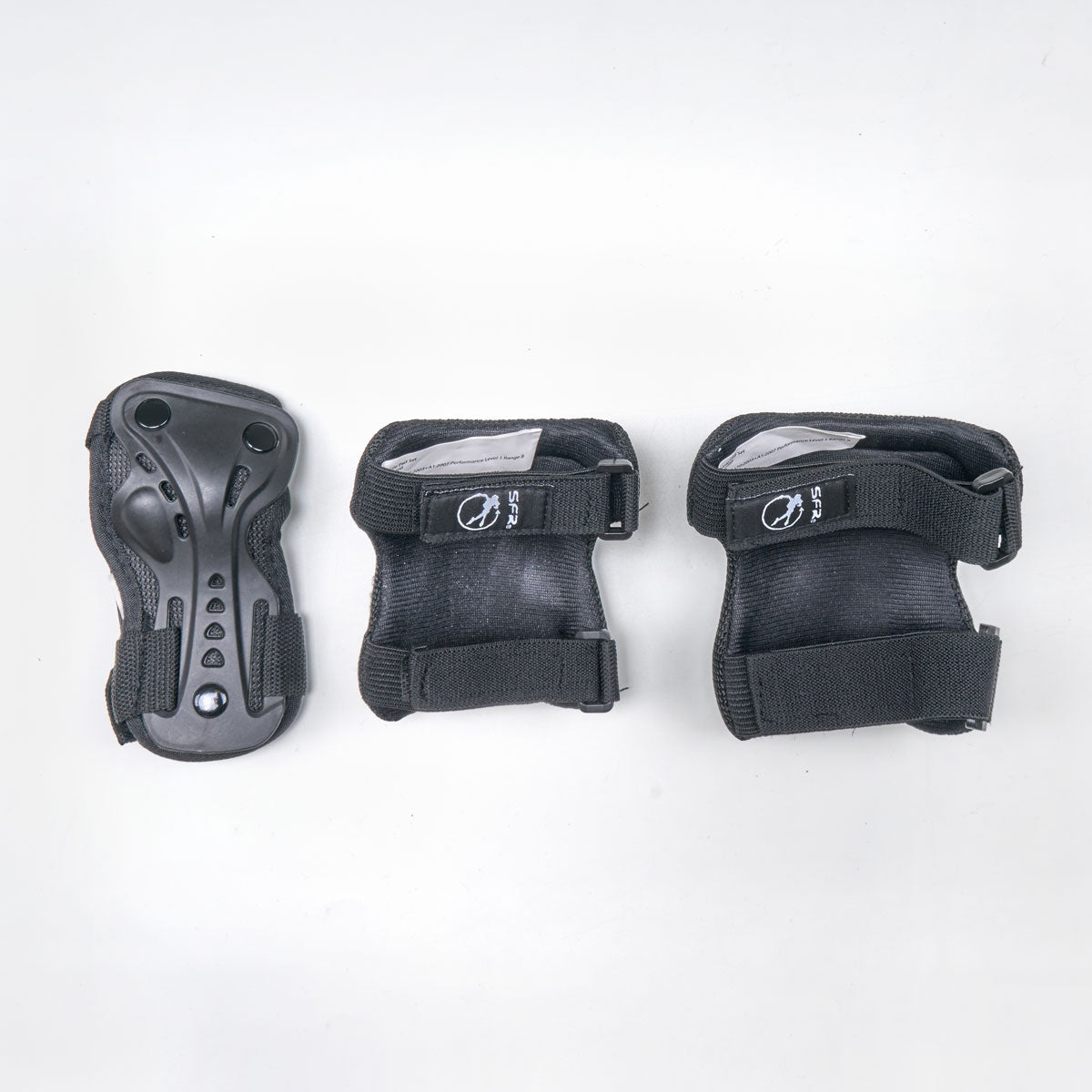 SFR 'Essentials' Kids Triple Pad Set - Black