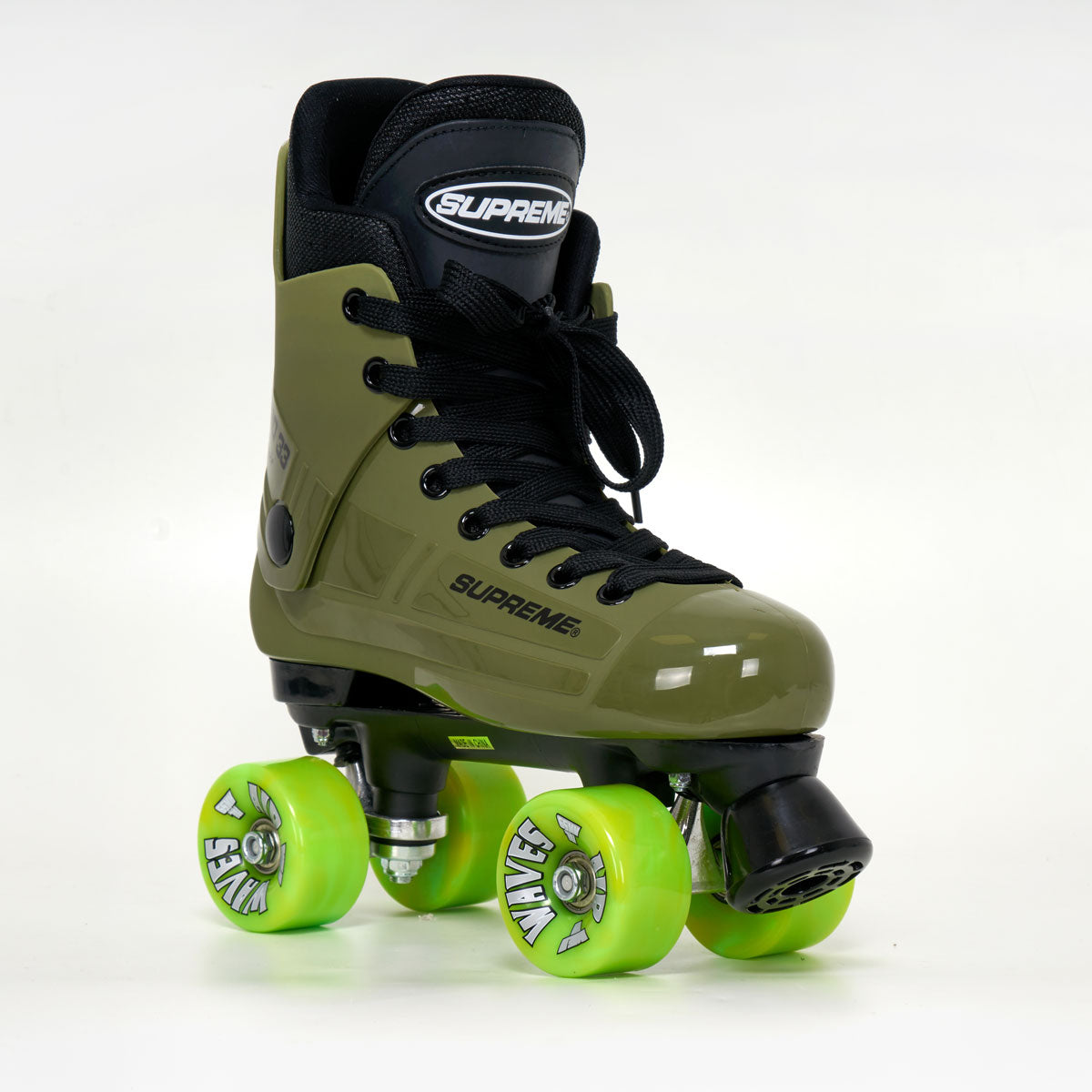 Supreme Turbo 33 Roller Skates + AIRWAVES Wheels | OLIVE GREEN