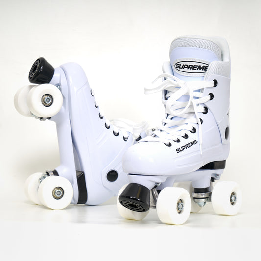 Supreme Turbo 33 White Roller Skates -  With Sims Wheels (Various Colours)