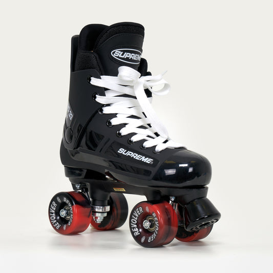 Supreme Turbo 33 Black Roller Skates - With Revolver Wheels (Various Colours)