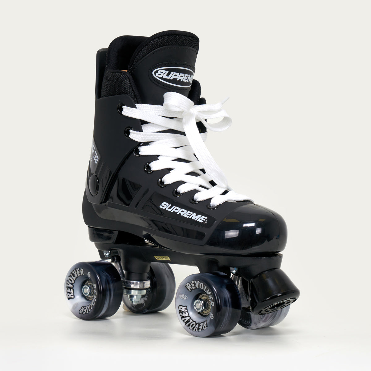 Supreme Turbo 33 Roller Skates + REVOLVER Wheels | BLACK