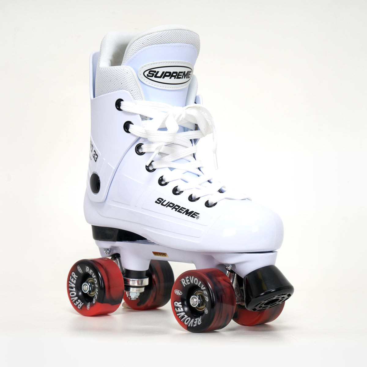 Supreme Turbo 33 Roller Skates + REVOLVER Wheels | WHITE
