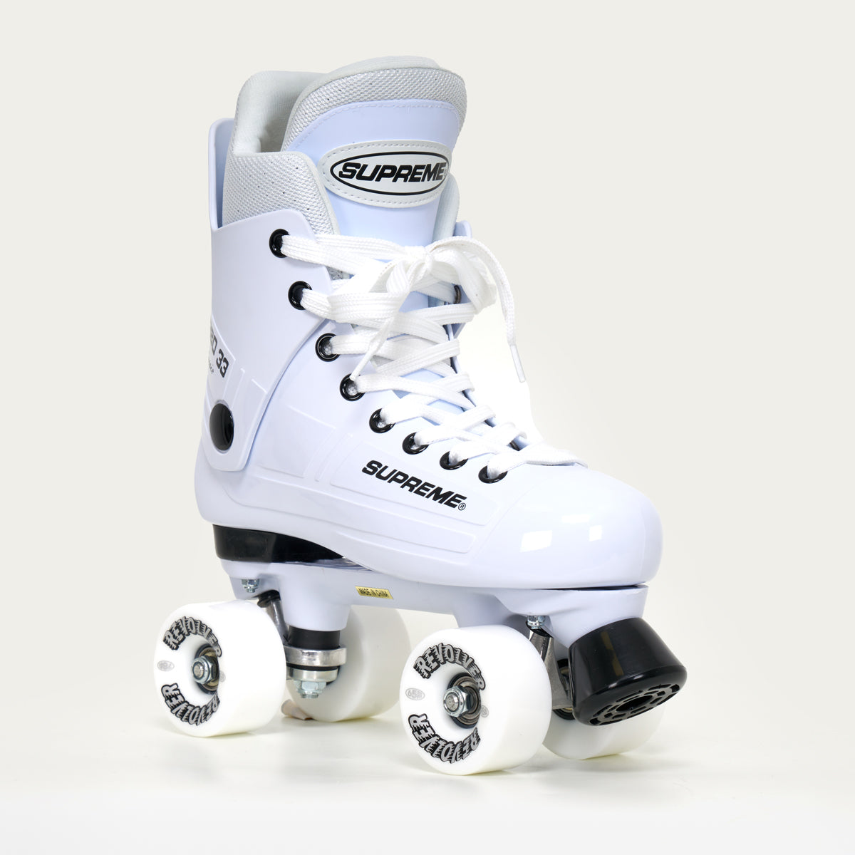 Supreme Turbo 33 Roller Skates + REVOLVER Wheels | WHITE