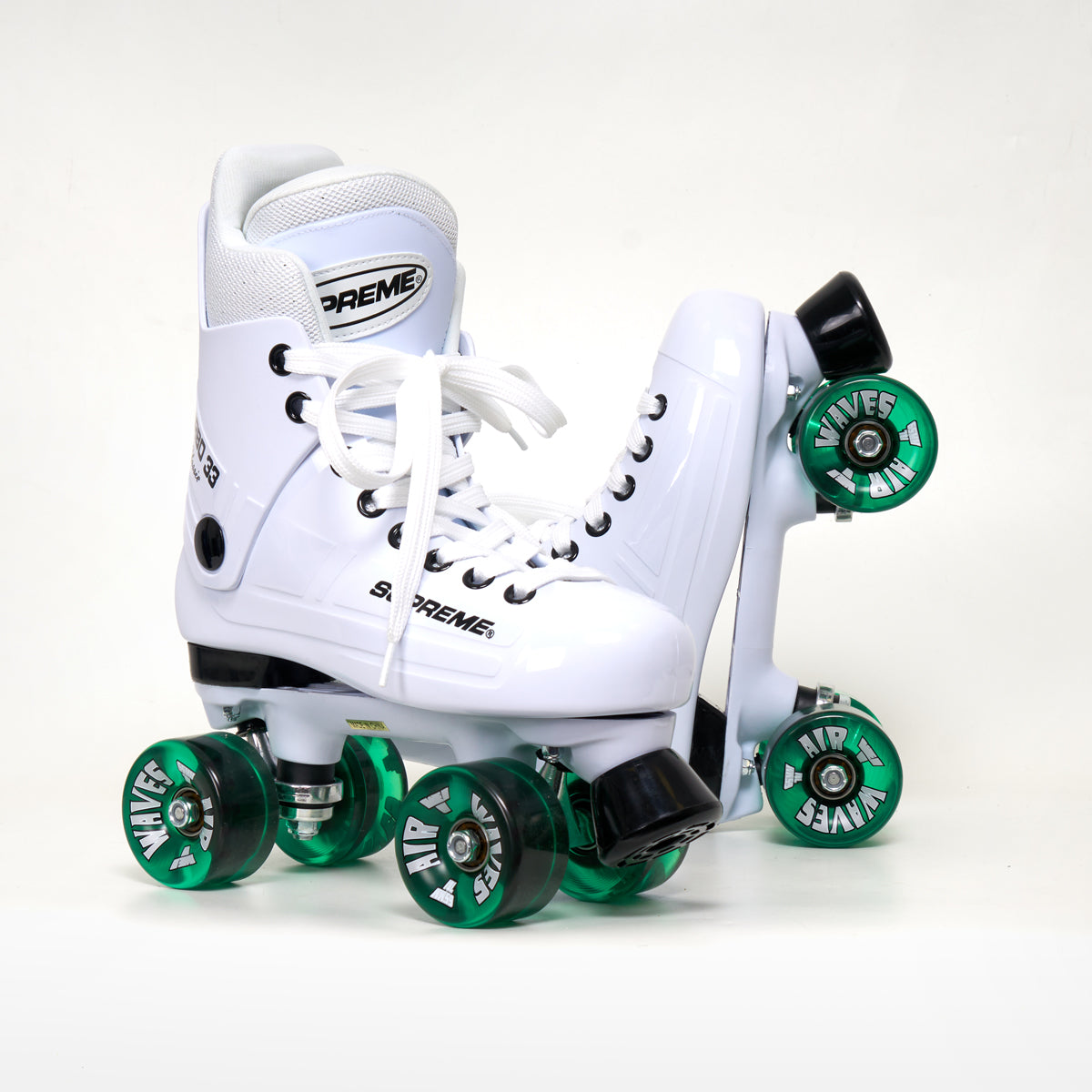 Supreme Turbo 33 White Roller Skates - Complete With Airwaves Wheels ...