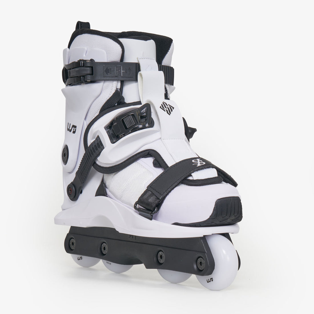 USD Shadow Team White - Aggressive Inline Skates – Loco Skates