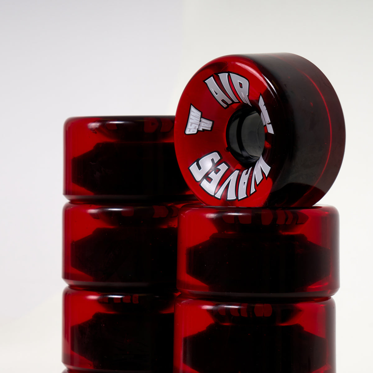 Airwaves 65mm/78a Wheels - Clear Red