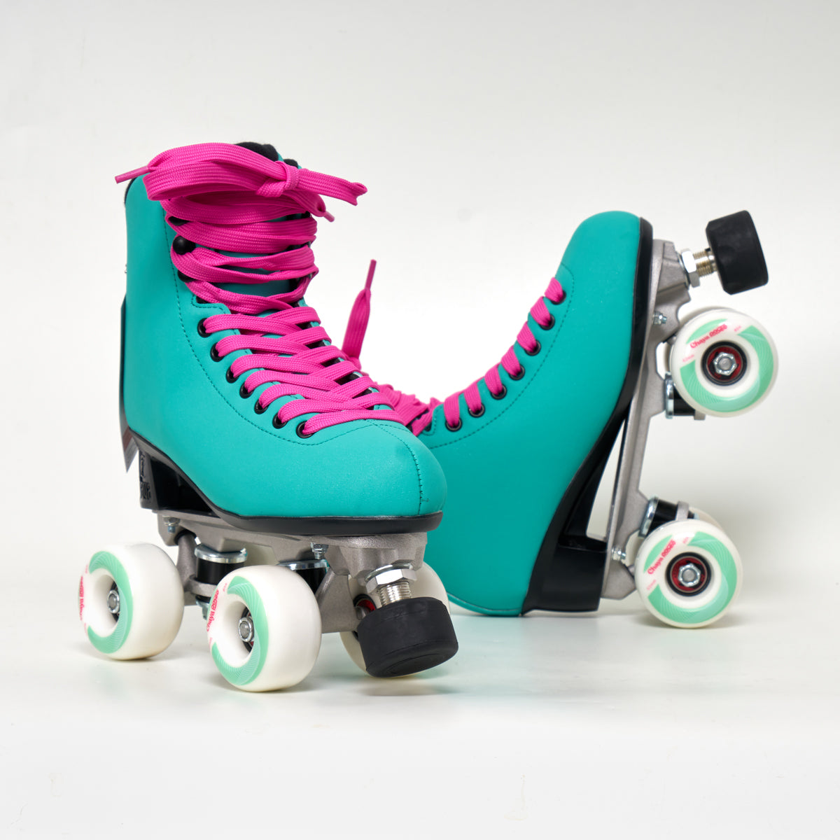 Chaya Melrose Deluxe Rollerskates - Turquoise V3 w/ Adjustable Toe Stop - Loco Skates