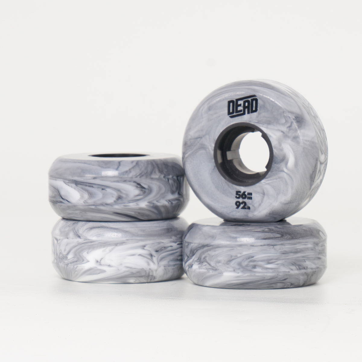 Dead Grey Marble 56mm 92a Wheels