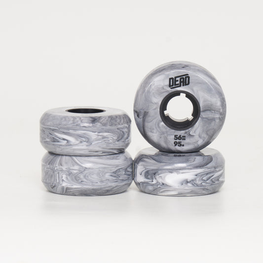 Dead Grey Marble 56mm 95a Wheels