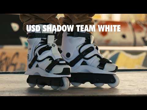 USD Shadow Team White - Aggressive Inline Skates – Loco Skates