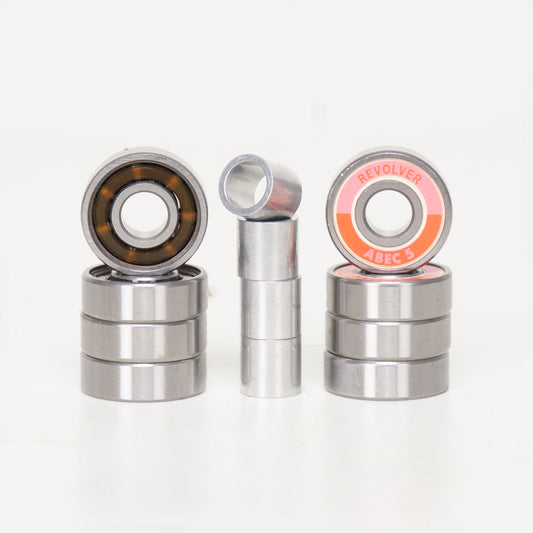 Revolver Abec 5 Bearings & Spacer Pack (for 4 wheels)