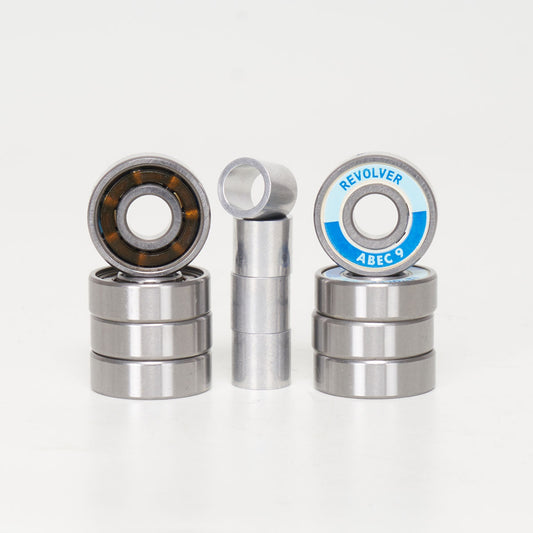 Revolver Abec 9 Bearings & Spacer Pack (for 4 wheels)