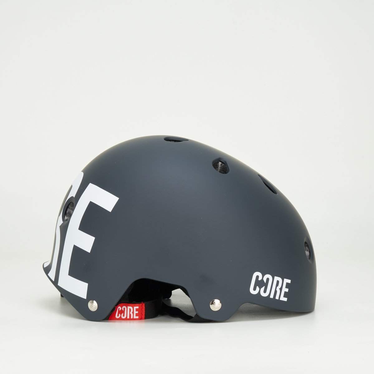 CORE Street Helmet – Black with White Decal