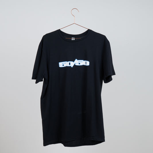 Fifty 50 Stamp Logo T-Shirt - Black