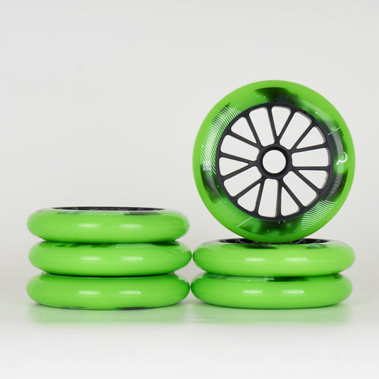 Ground Control UR Galaxy 125mm Green Wheels (6 Pack)