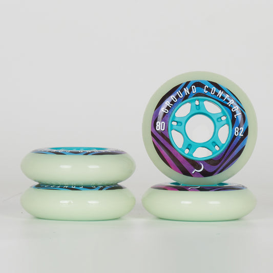 Ground Control Glow  Wheels 80mm / 82a - Turquoise Core