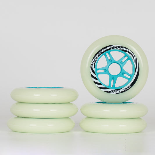 Ground Control Glow Wheels 110mm / 82a - Turquoise Core