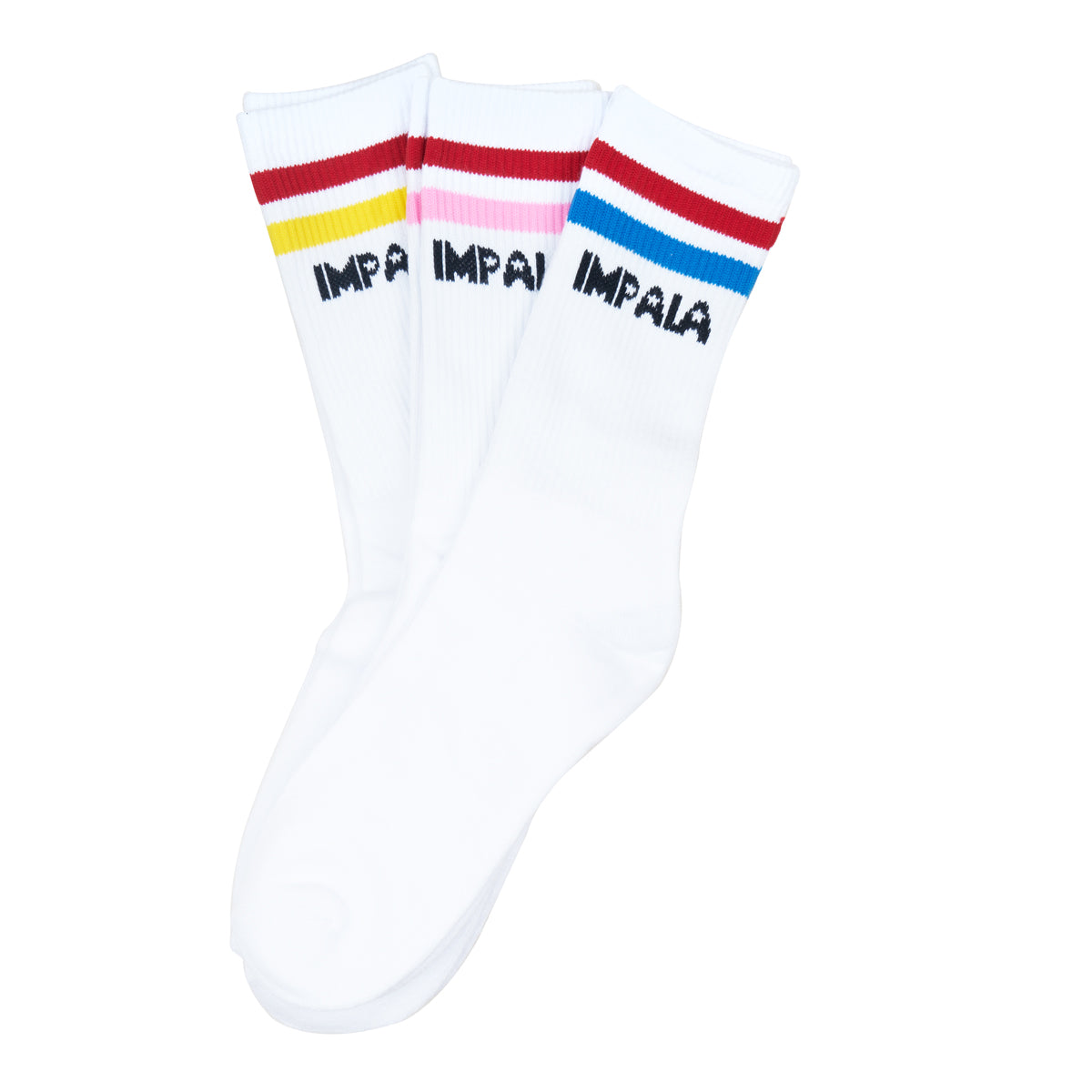 Impala Crew Socks Stripe - (3 Pack)