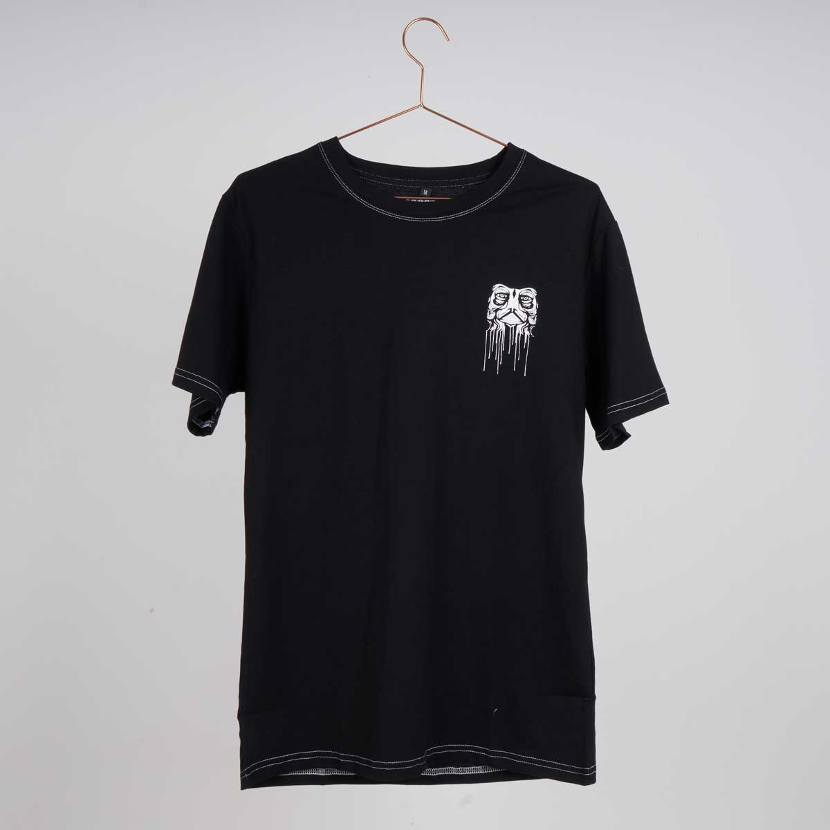 Kaltik Drip Face Black T-shirt-Kaltik-Aggressive Skate,black,Clothing,T-shirts