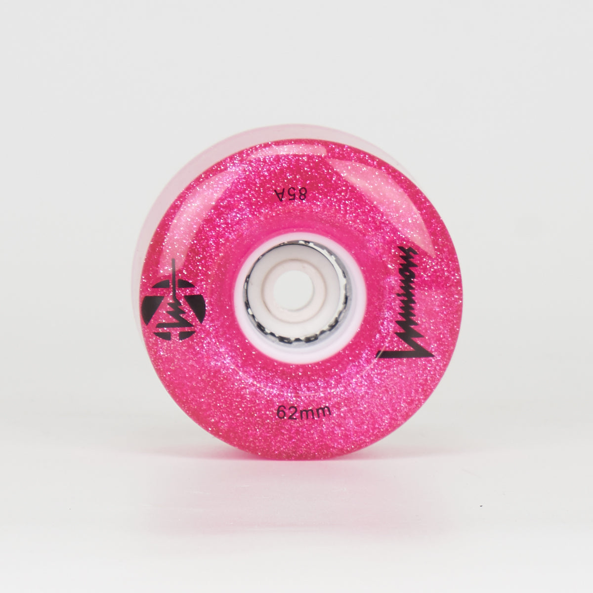 Luminous LED Light Up 62mm/85a Wheels - Pink Glitter (Singles)
