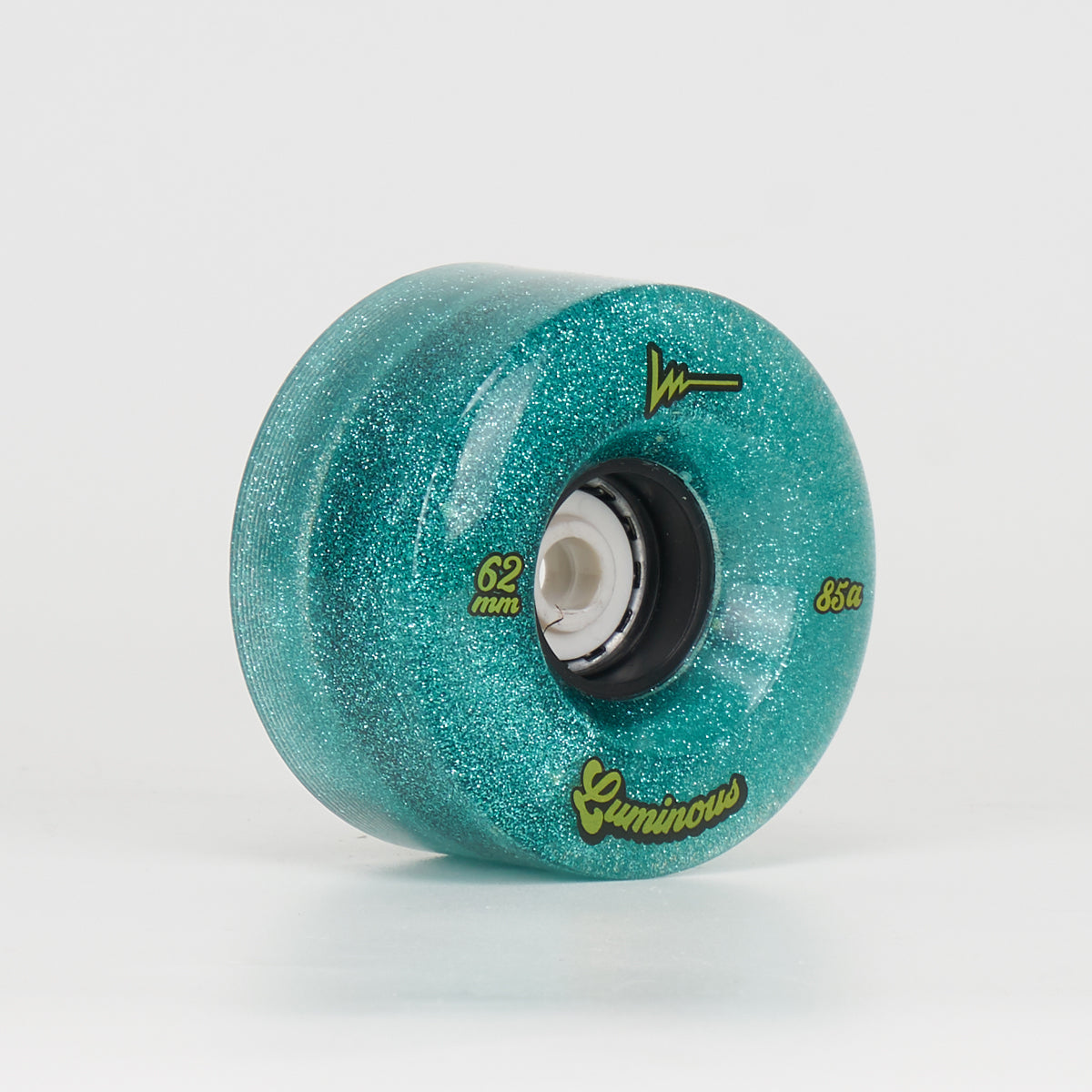 Luminous LED Light Up 62mm/85a Wheels - Jade Glitter (Singles)