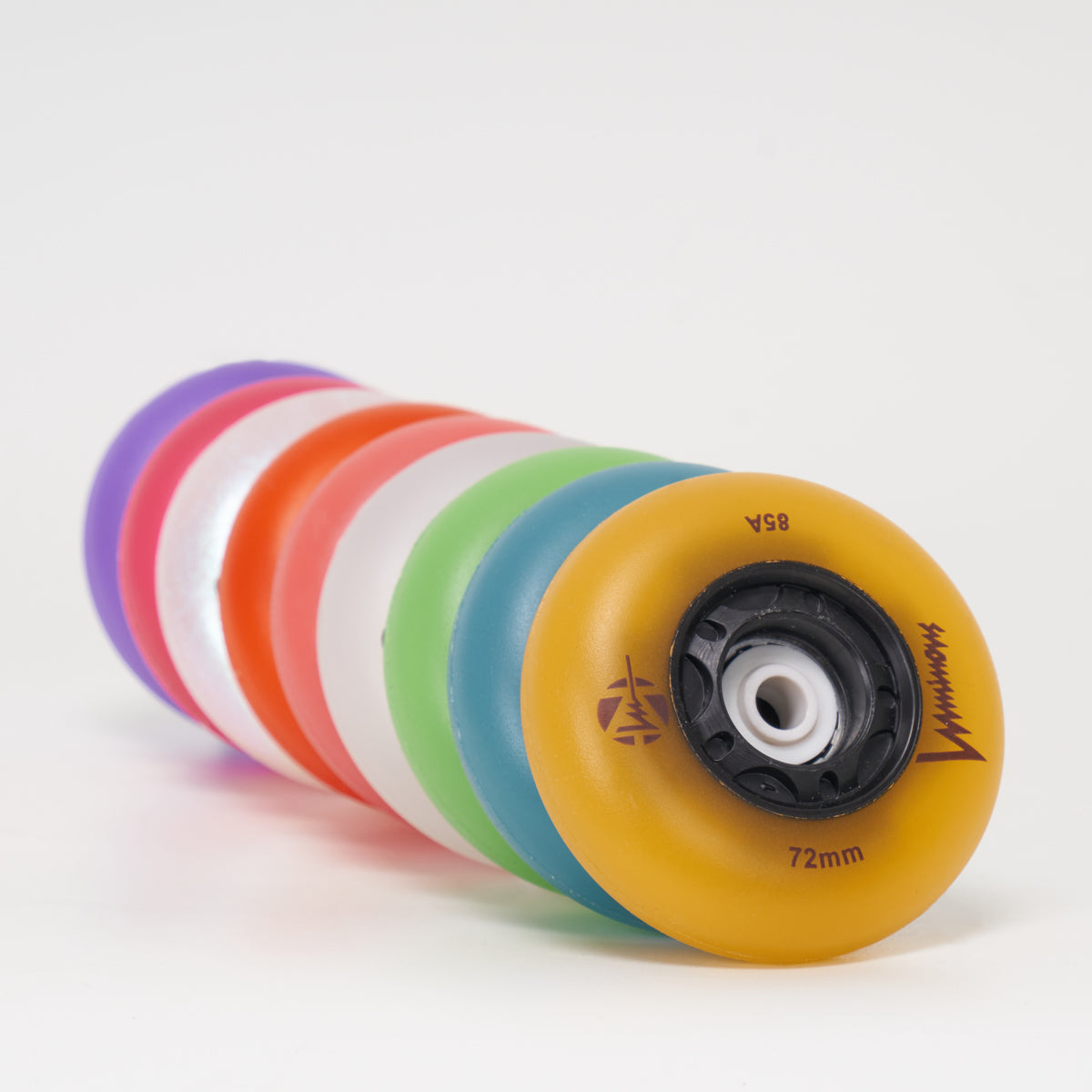 Luminous Yellow Rims Luminous LED Light Up Wheels - 72mm (Singles) – Loco Skates