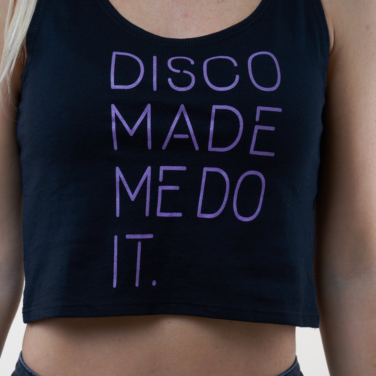 Paradise by Marawa 'Disco made me do it' Black crop