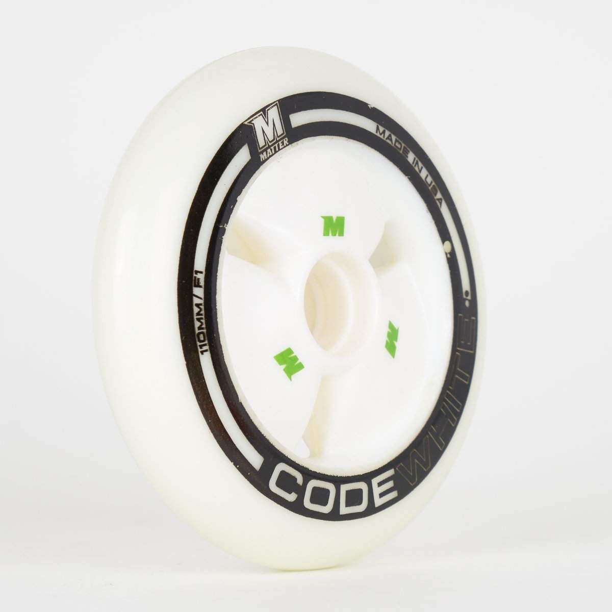 Matter CODE WHITE F1 110mm Wheels (Singles) – Loco Skates