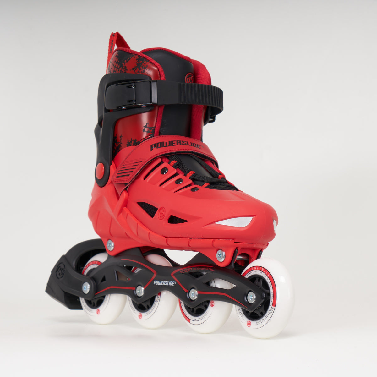 Powerslide Phuzion Universe Size Adjustable Inline Junior Skates - Red