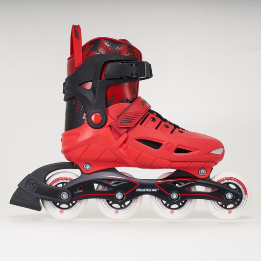 Powerslide Phuzion Universe Size Adjustable Junior Skates - Red