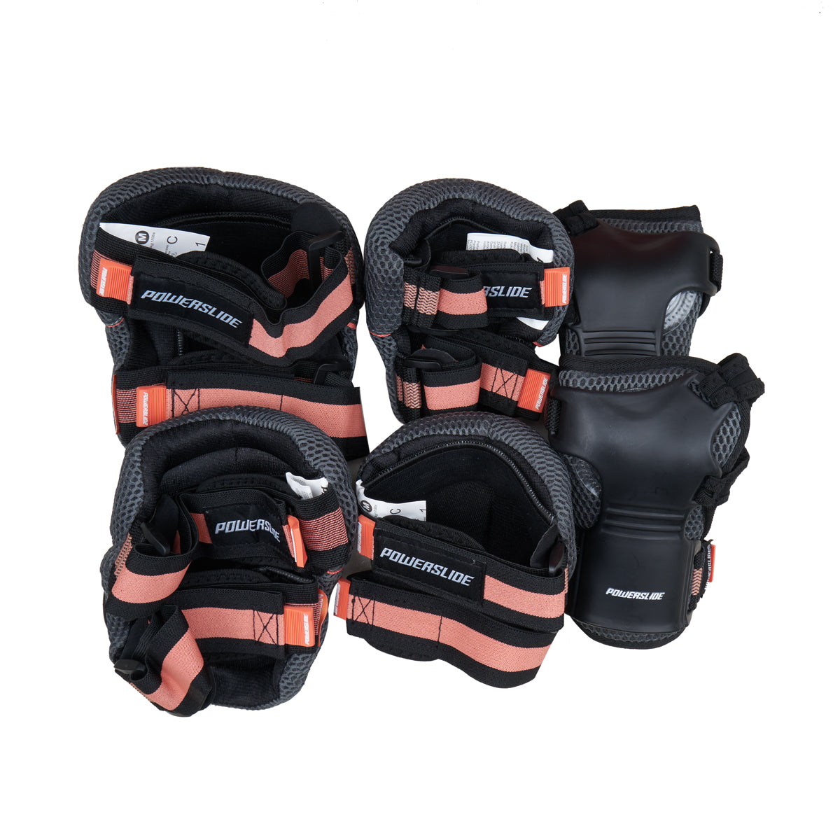 Powerslide Pro Series Protection - Pad Set (Black/Orange)