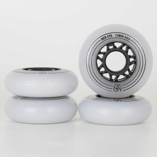 Red Eye Team 72mm / 88a - White-Red Eye-72mm,Aggressive Skate,atcUpsellCol:upsellwheels,blue,Skate Parts,Wheels