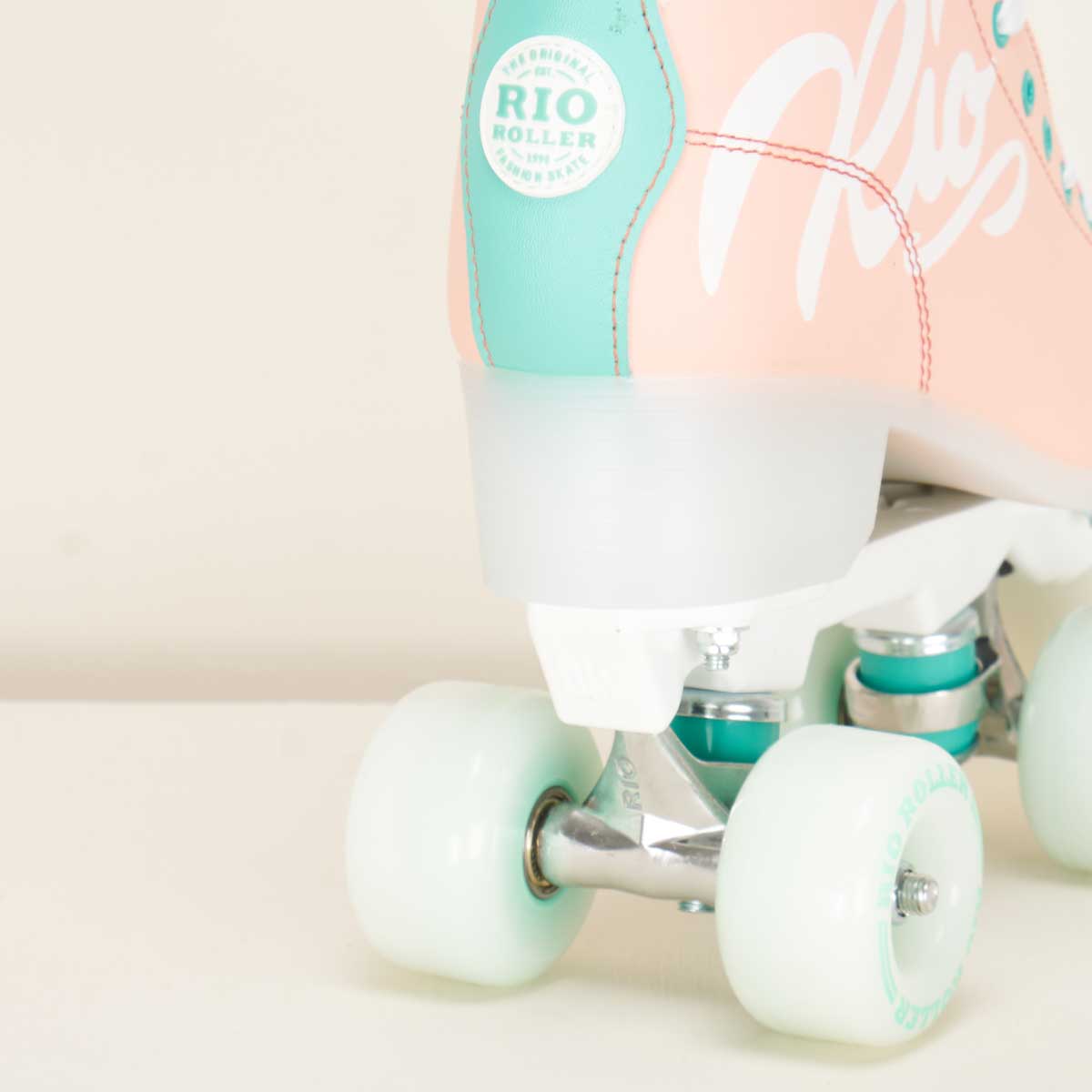 Rio Roller Script Rollerskates - Peach – Loco Skates
