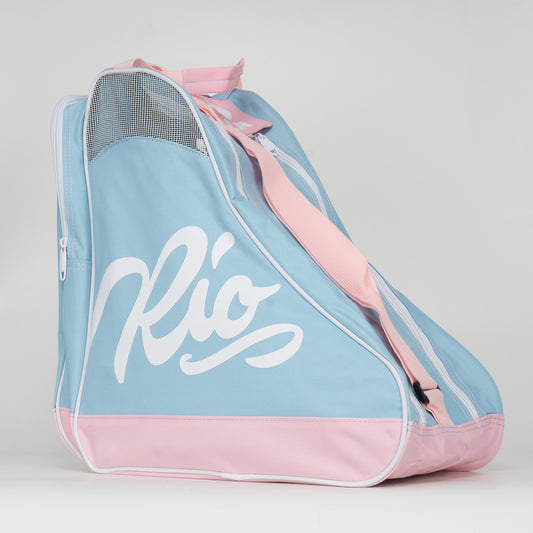 Rio Roller Script Skate Bag - Blue / Pink - Loco Skates