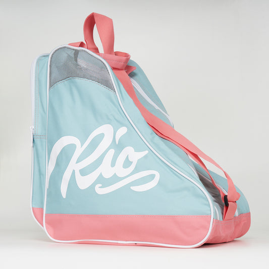 Rio Roller Script Skate Bag - Teal / Coral - Loco Skates