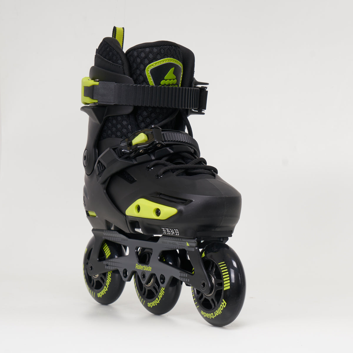 Rollerblade Apex 3WD (3 Wheel) Junior Skates - Black / Green