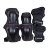Rollerblade Skate Gear Pad Set - Black/Raspberry-Rollerblade-Aggressive Skate,black,Pad sets,pink,Protective Gear,womens