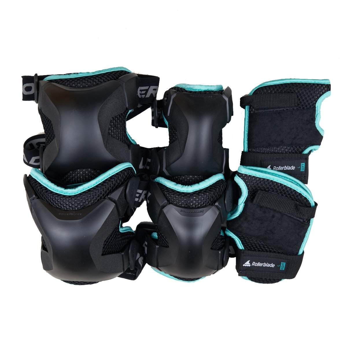Rollerblade X Gear W 3 pack pad set Black / Teal Loco Skates