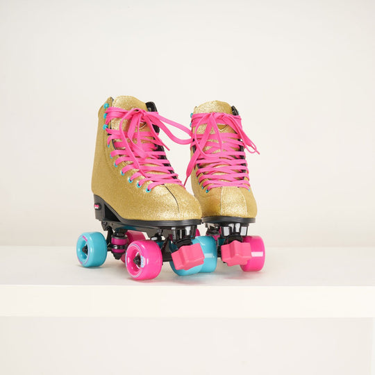 Gold Roller Skates Loco Skates