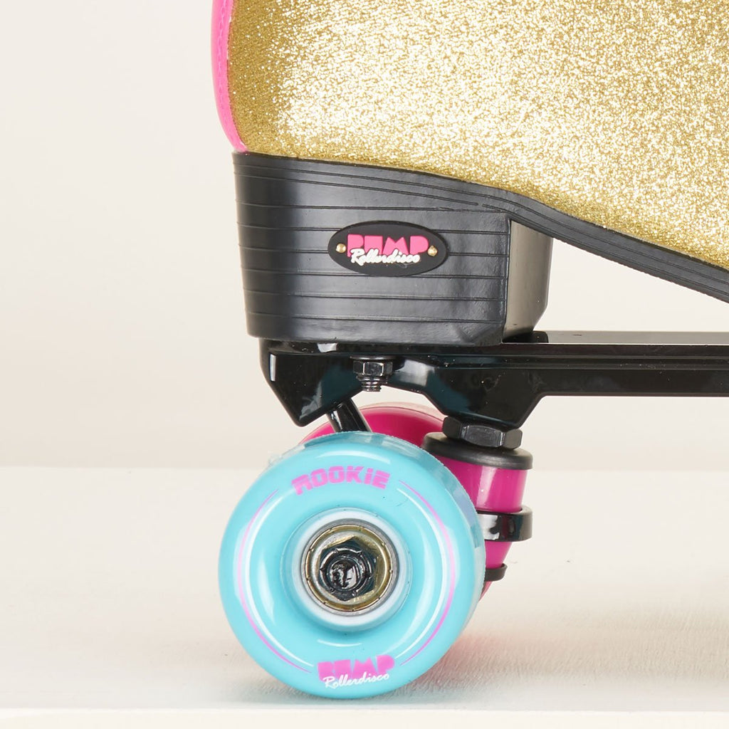 Rookie Bump Roller disco skates Gold Loco Skates