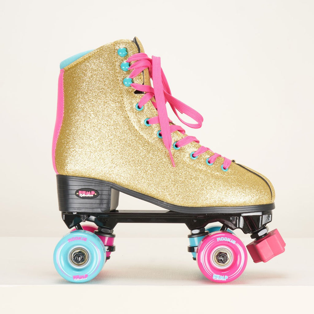 Rookie Bump Roller disco skates Gold Loco Skates