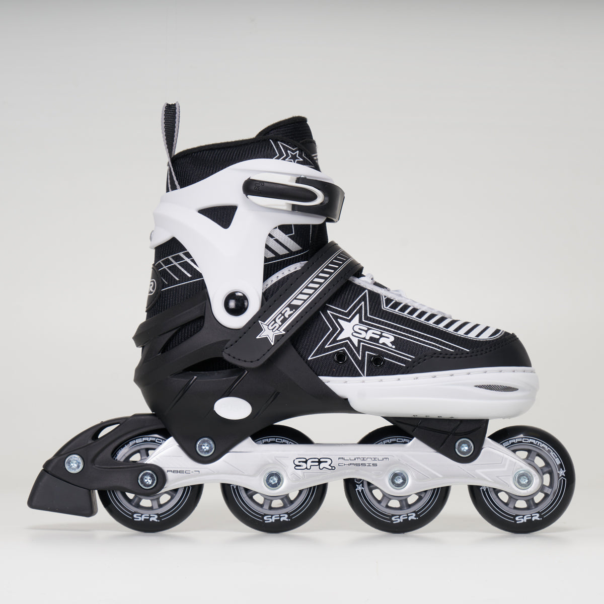 SFR Pulsar Junior Adjustable Silver Skates