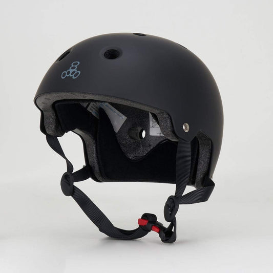 Triple 8 Dual Certified w/ EPS Helmet Matte Black-Triple 8-Aggressive Skate,black,Helmets,Protective Gear