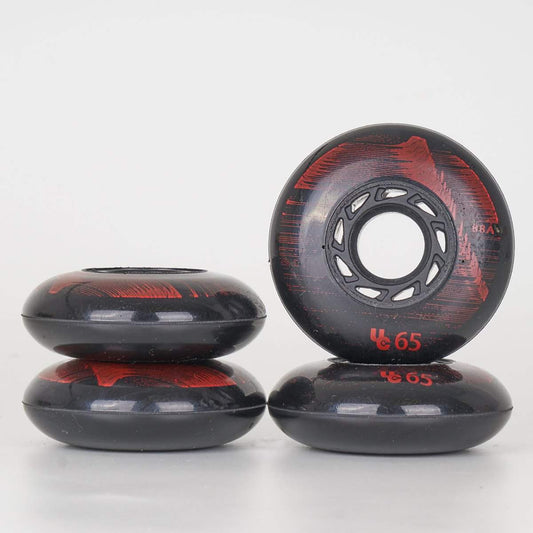 Undercover Cosmic Signal Wheels 68mm -88a - Black / Red - 4 Pack-Undercover Wheels-68mm,atcUpsellCol:upsellwheels,black