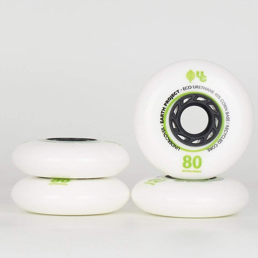 Undercover Earth Project 80mm / 88a - White - (4 Pack)-Undercover Wheels-80mm,atcUpsellCol:upsellwheels,white