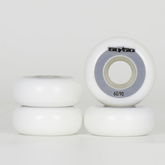 Fifty-50 60mm 90a Wheels - White/Grey