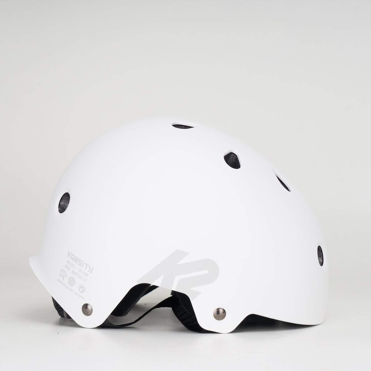 K2 Varsity White Helmet-K2-Aggressive Skate,Helmets,Protective Gear,white