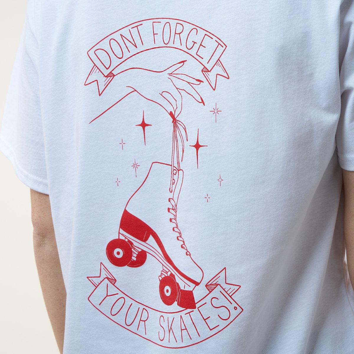 Paradise by Marawa 'Don't forget your skates' White T Shirt