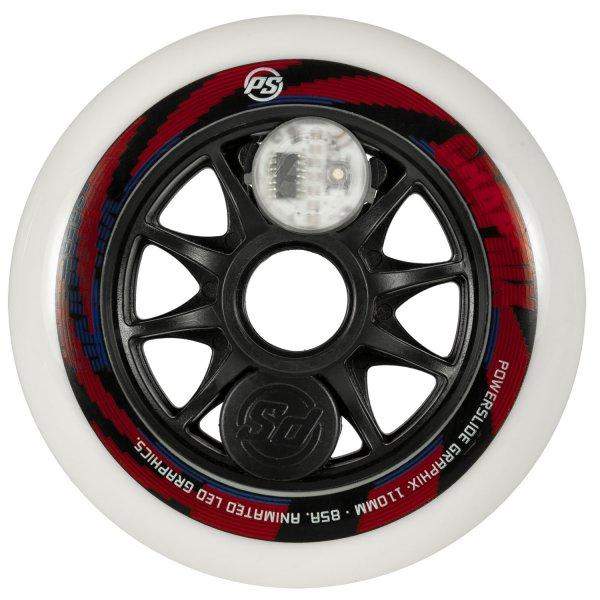 Powerslide Graphix 110mm Colourful Wheels (Singles)